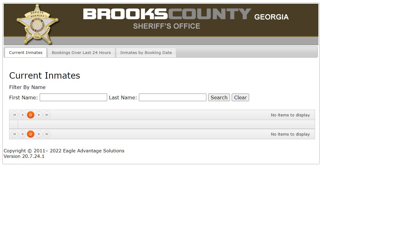 Brooks County GA Inmate Information